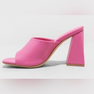 A New Day Women's Vira Mule Heels - A New Day™ Pink 10